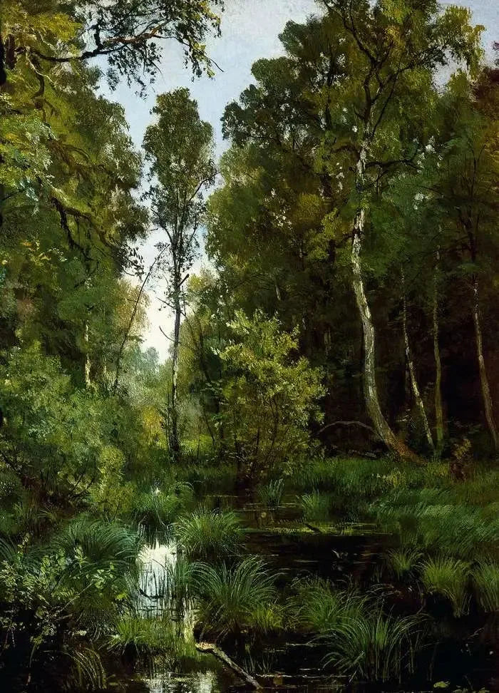 숲 가장자리의 식생으로 뒤덮인 연못. 시베르스카야 - 이반 치치킨

Source:
Étang envahi par la végétation à l'orée de la forêt. Siverskaya - Ivan Chichkine