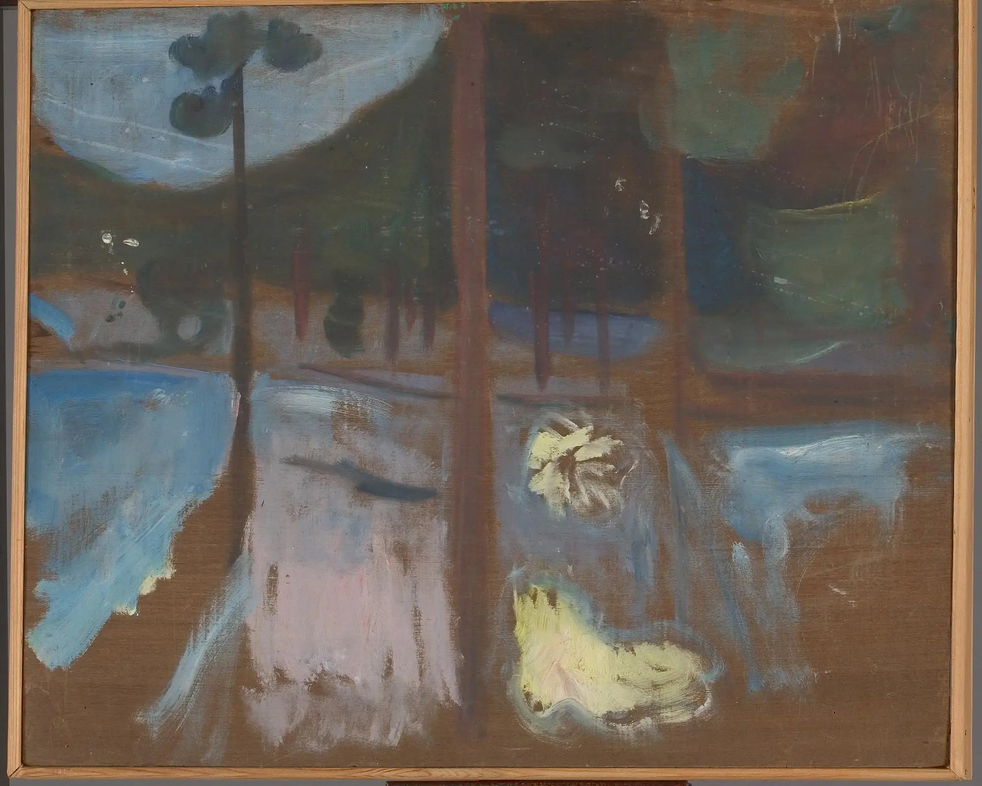 Reproduction du tableau « Étude de forêt - Edvard Munch » par Alpha Reproduction en peinture à l’huile