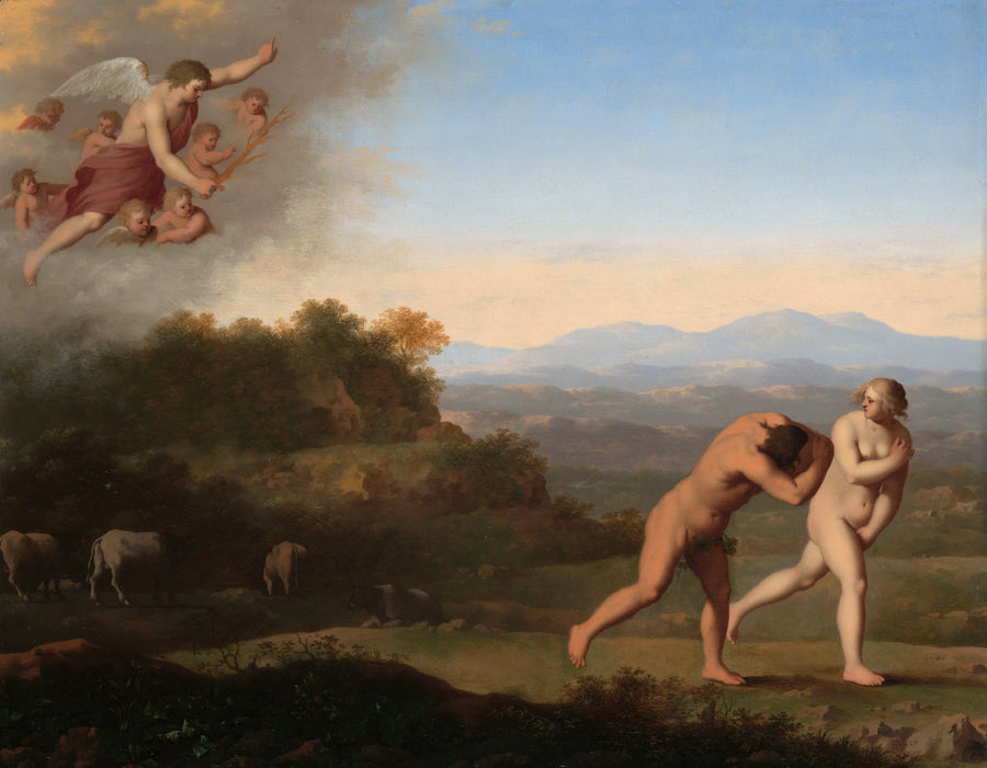 L'expulsion du paradis - Cornelis van Poelenburgh