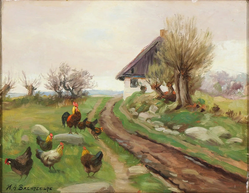 외부 농장과 닭들 - H. A. Brendekilde

Source:
Extérieur de la ferme avec des poules - H. A. Brendekilde