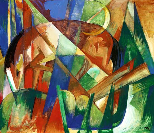 Bête fabuleuse II (cheval) - Franz Marc - Reproductions de tableaux et peintures haut de gamme