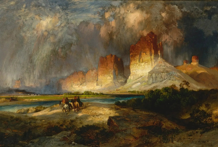 콜로라도 고지대의 절벽, 와이오밍 지역 - 토마스 모란

Source:
Falaises du haut Colorado, territoire du Wyoming - Thomas Moran