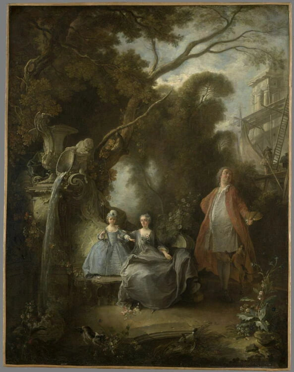 La famille de l'artiste - Jacques de Lajoue