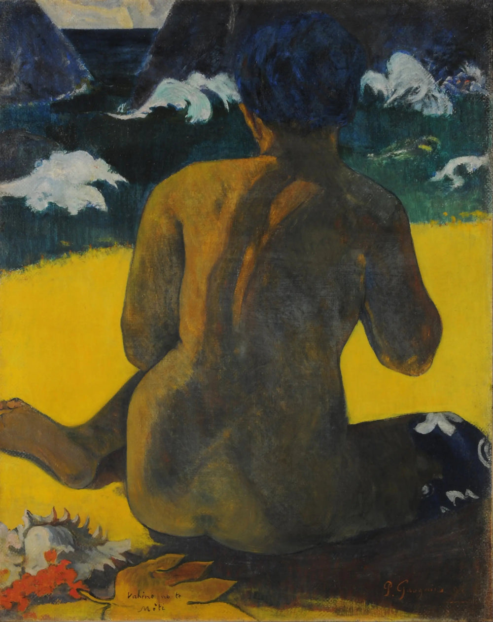 Femme à la mer - Paul Gauguin image 1 reproduction d’œuvre d’art à l’huile