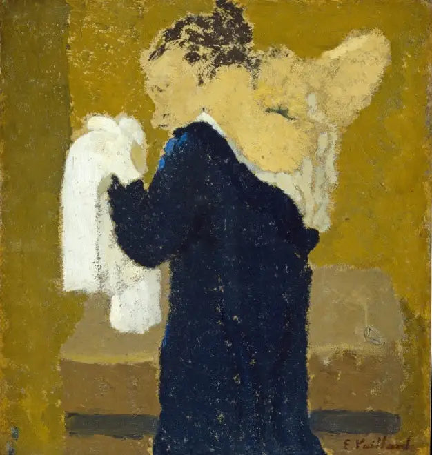 Femme à sa toilette - Édouard Vuillard image 1 copie de tableau peinte à la main