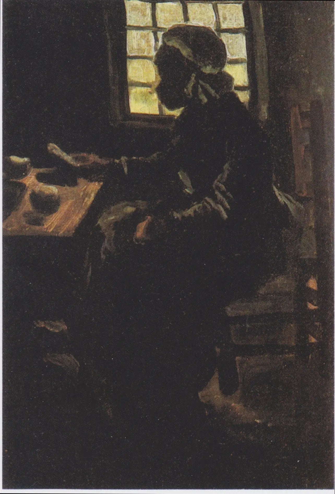 Femme à table - Vincent van Gogh image 1 copie de tableau peinte à la main