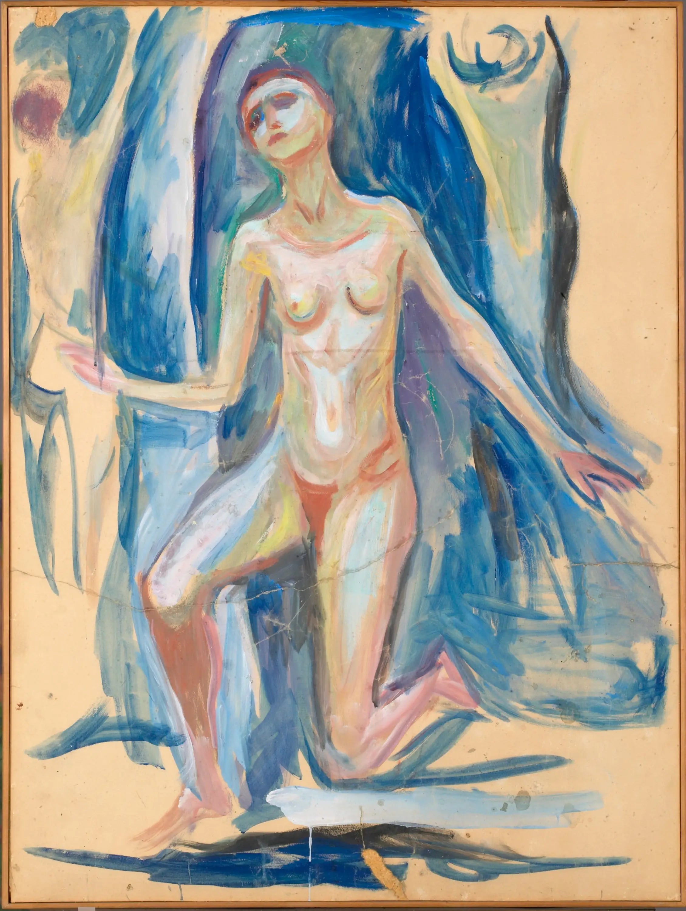 Reproduction du tableau « Femme agenouillée - Edvard Munch » par Alpha Reproduction en peinture à l’huile