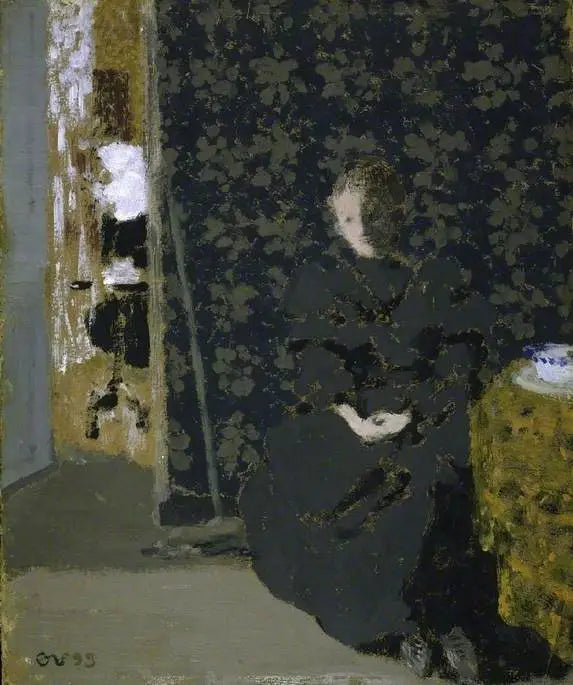 Femme assise: tasse de café - Édouard Vuillard - Alpha Reproduction