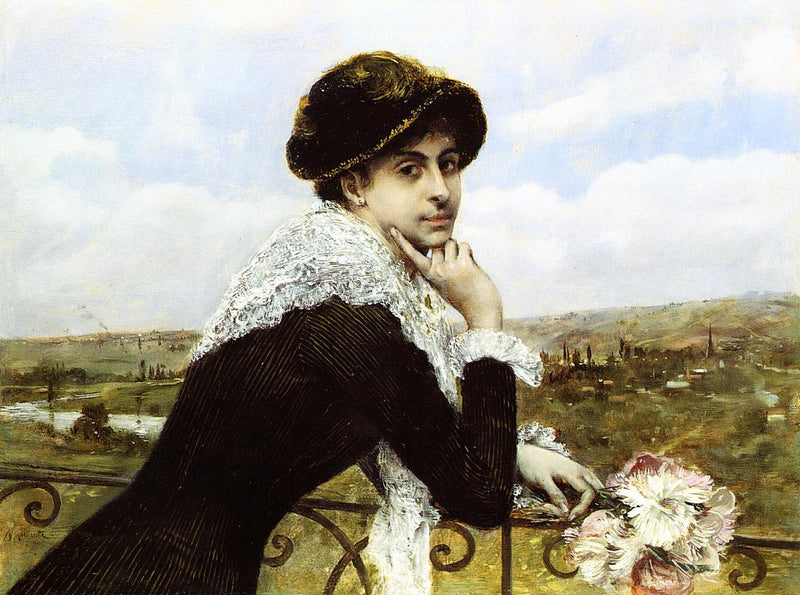 발코니의 여성 - 노르베르트 괴네트