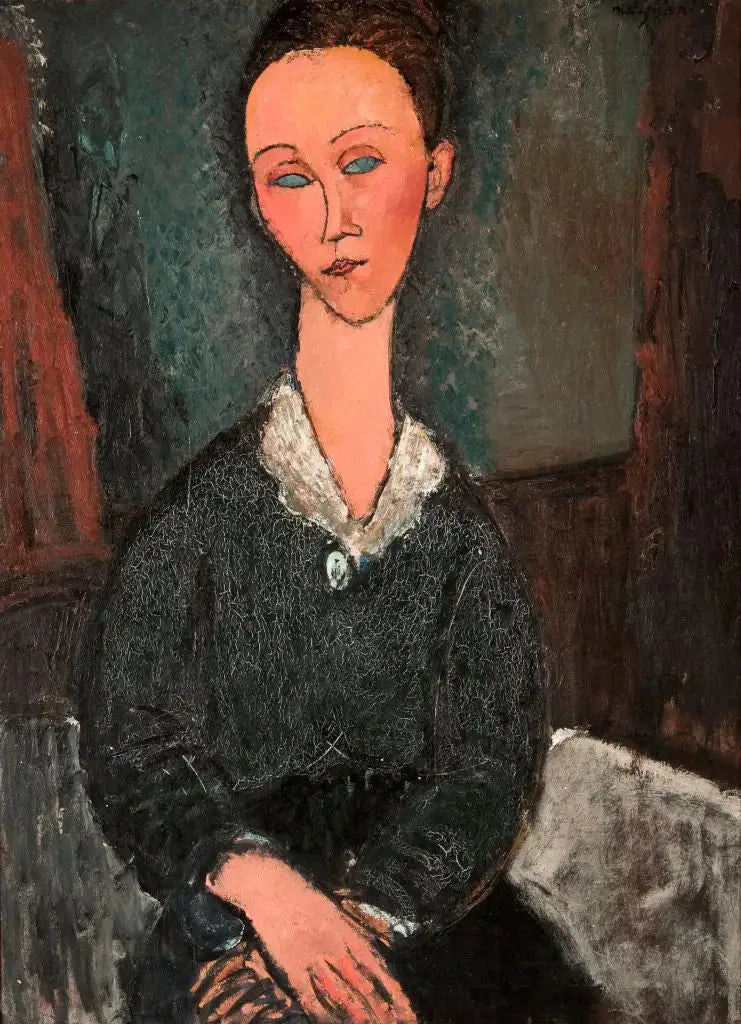 흰색 칼라의 여성 - 아메데오 모딜리아니