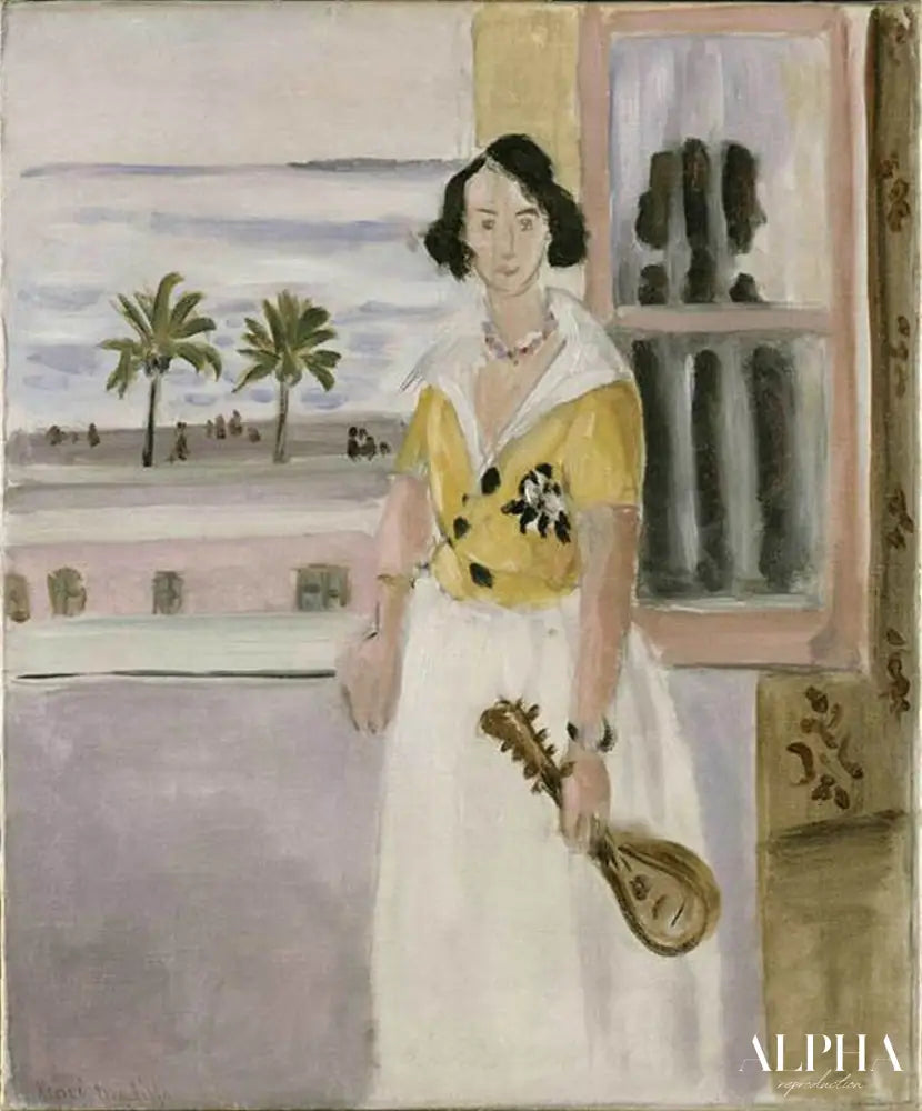 Femme avec une mandoline - Matisse - Reproductions de tableaux et peintures haut de gamme