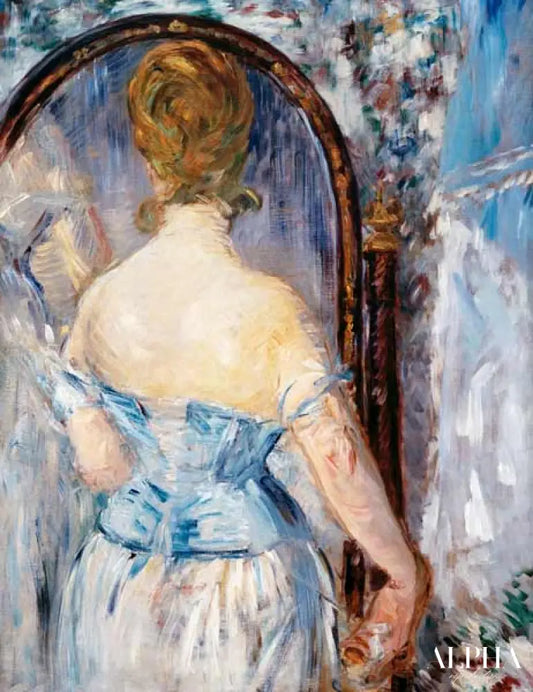 Femme devant le miroir - Edouard Manet - Reproductions de tableaux et peintures haut de gamme