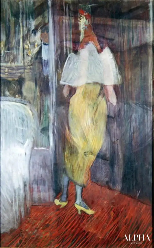 Femme entrant dans une loge au théâtre - Toulouse Lautrec - Reproductions de tableaux et peintures haut de gamme