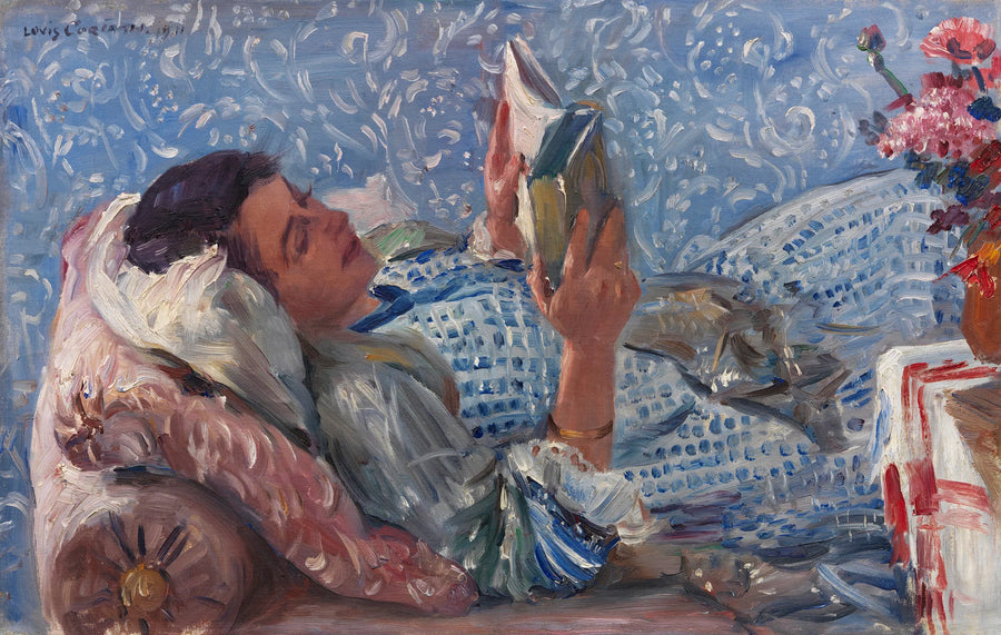 Femme lisant - Lovis Corinth
