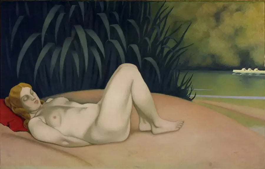 물가에 누워 자고 있는 누드 여성 - 펠릭스 발로통

Source:
Femme nue endormie au bord de l'eau - Félix Vallotton