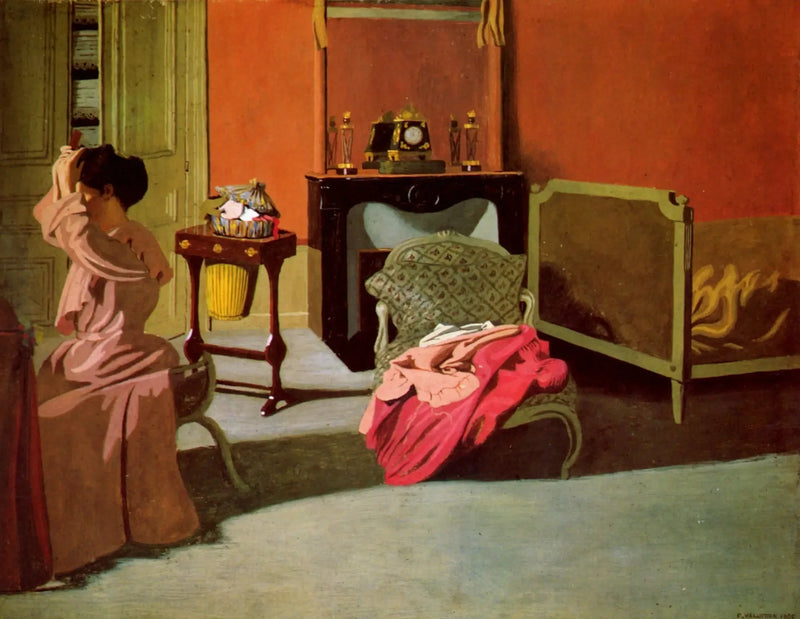 여성이 머리를 손질하는 모습 - 펠릭스 발로통

Source:
Femme se coiffant - Félix Vallotton