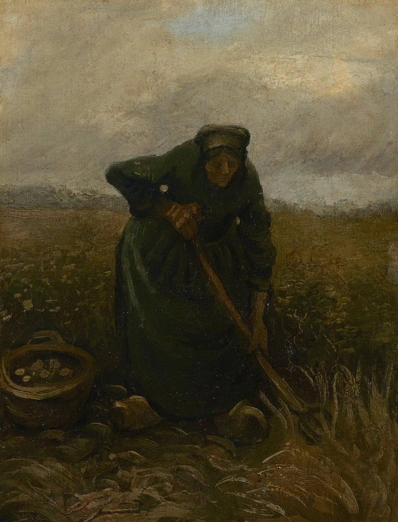 감자를 들어올리는 여자 - Vincent van Gogh