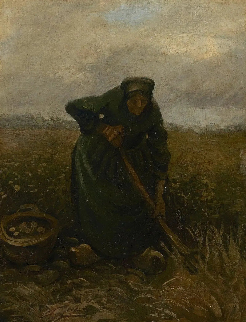 감자를 들어올리는 여자 - Vincent van Gogh