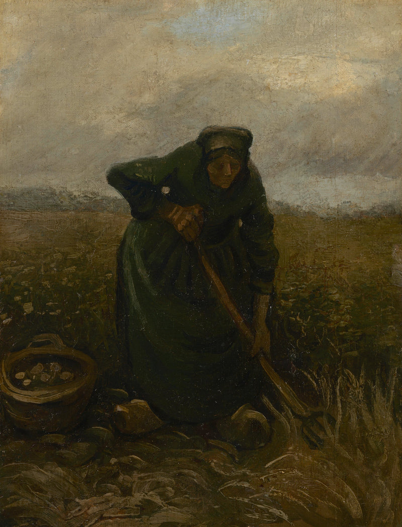 감자를 들어올리는 여자 - Vincent van Gogh
