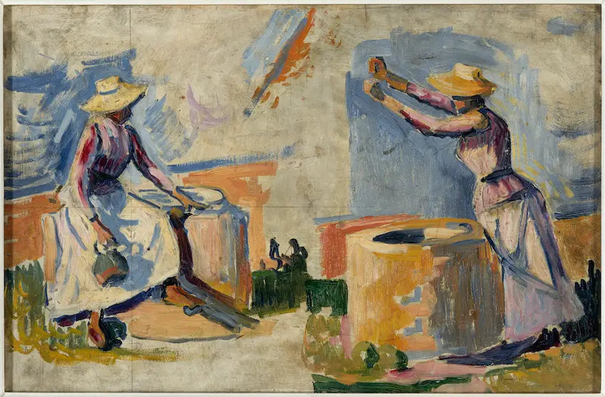 우물가의 여성들. 스케치 II - 폴 시냐크