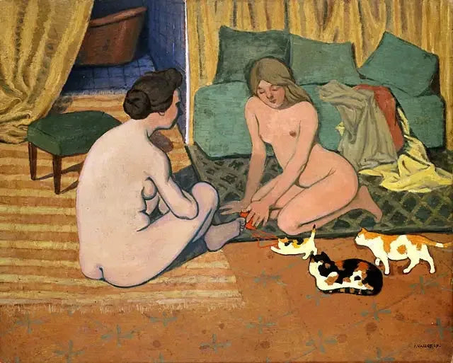 고양이와 함께하는 누드 여성들 - 펠릭스 발로통

Source:
Femmes nues aux chats - Félix Vallotton