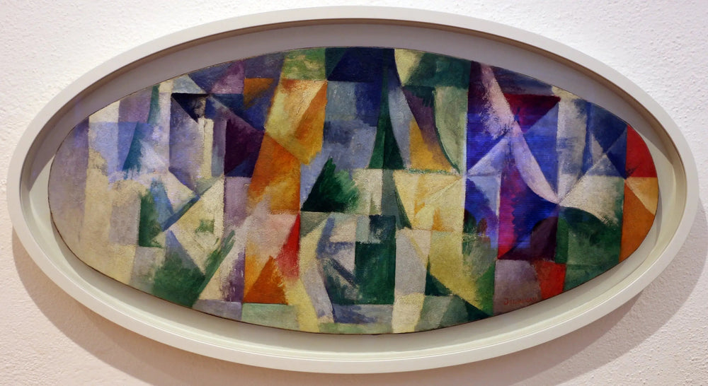 Fenêtres ouvertes simultanément Ière partie 3e motif - Robert Delaunay image 1 copie peinte à la main à l’huile