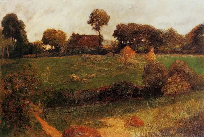 Ferme en Bretagne II - Paul Gauguin image 1 tableau peint à l’huile sur toile