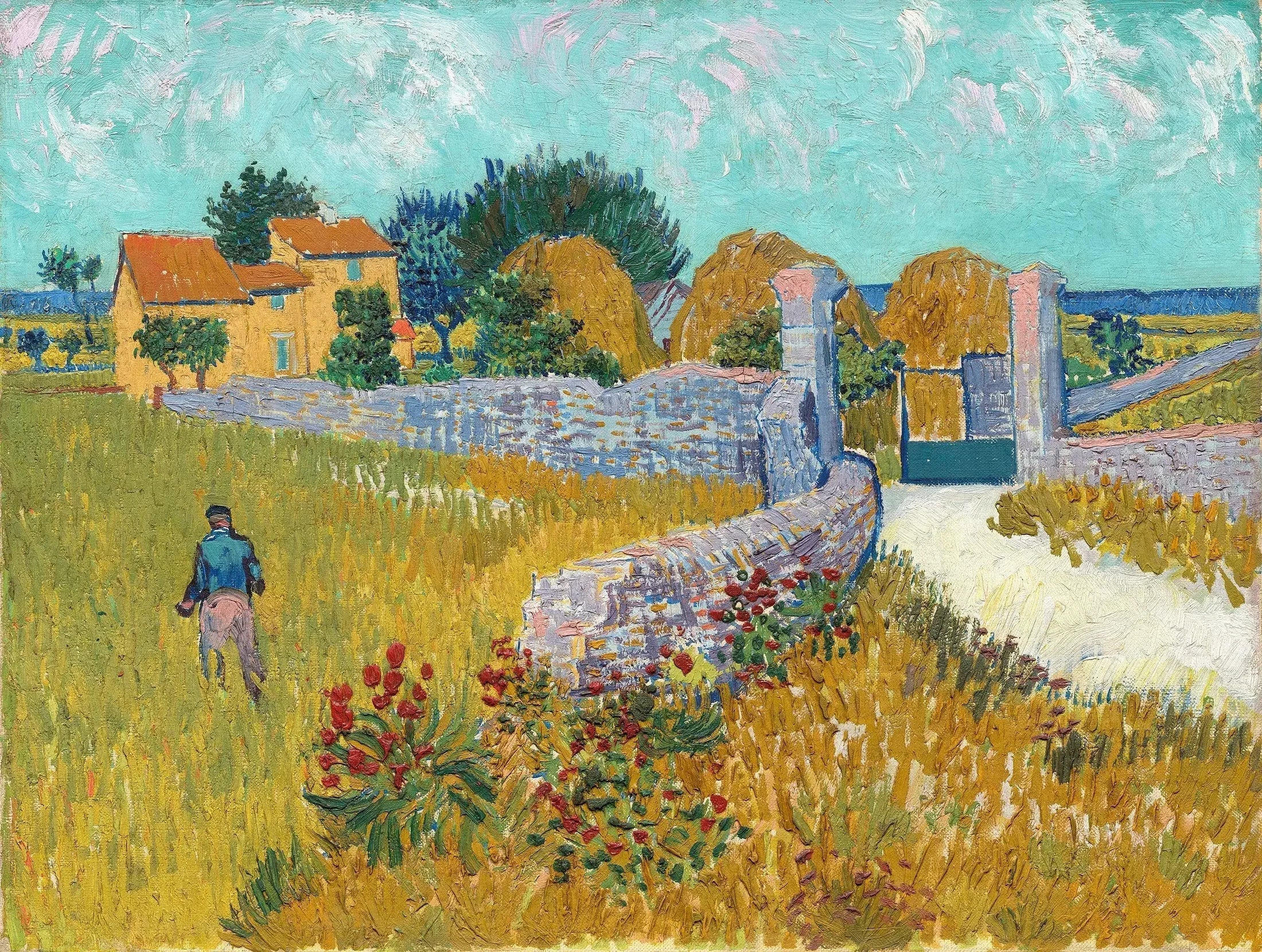 Ferme en Provence - Vincent van Gogh image 1 copie de tableau peinte à la main