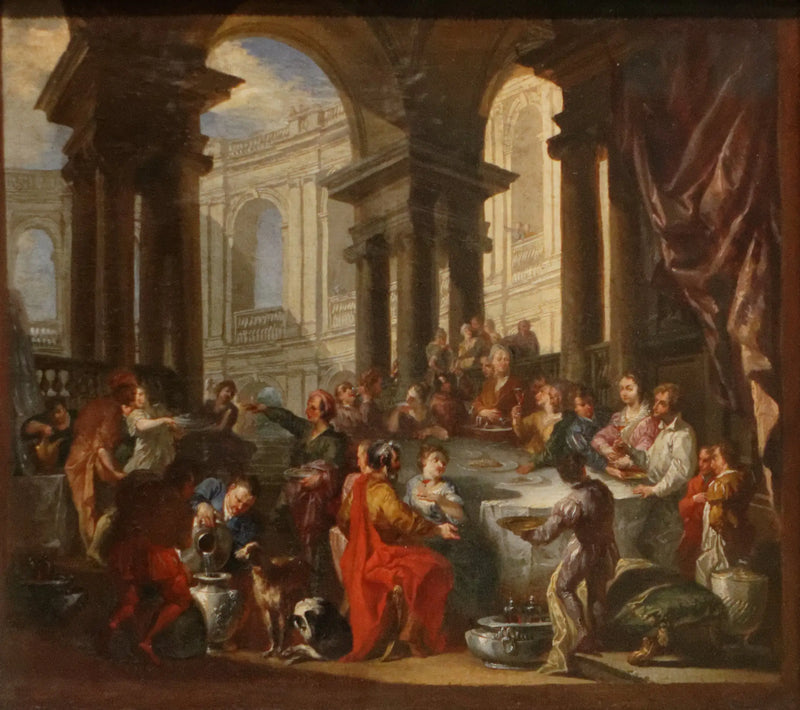 이오니아식 기둥 아래에서 열린 연회 - 조반니 파올로 파니니

Source:
Festin donné sous un portique d'ordre ionique - Giovanni Paolo Panini