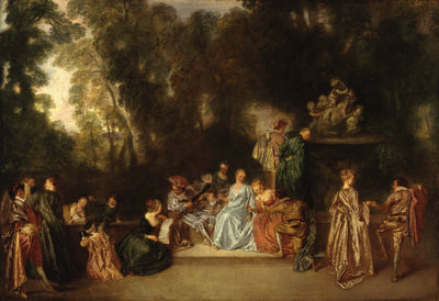 Fête en plein air - Antoine Watteau - Alpha Reproduction