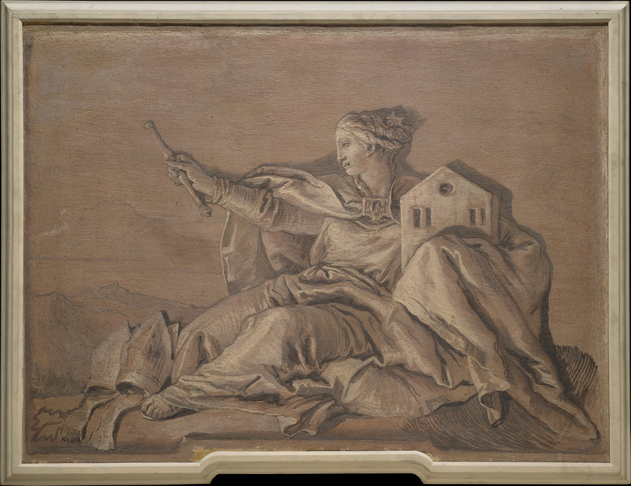 Figure allégorique représentant l'Europe - Giovanni Domenico Tiepolo