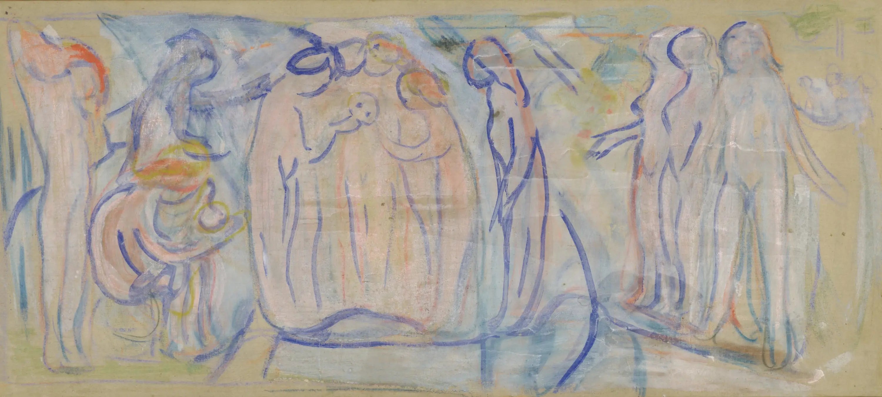 Reproduction du tableau « Figures nues - Edvard Munch » par Alpha Reproduction en peinture à l’huile