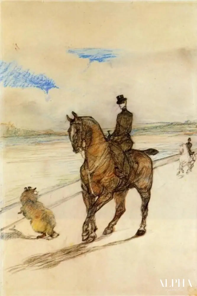 Fille de cheval - Toulouse Lautrec - Reproductions de tableaux et peintures haut de gamme