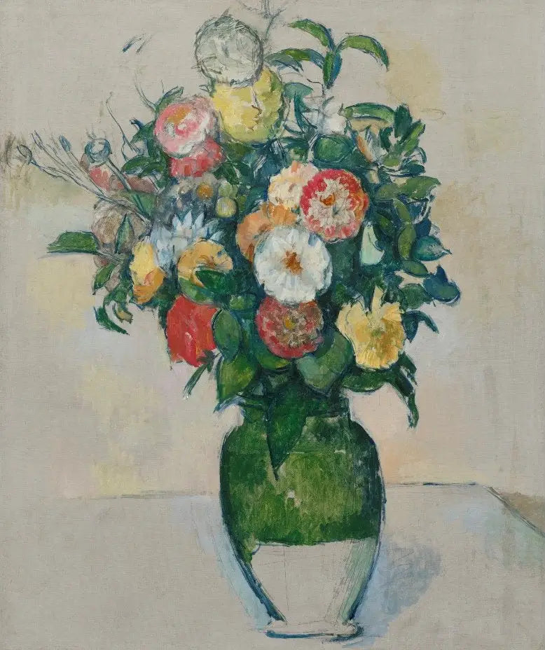 올리브 항아리에 담긴 꽃 - Paul Cézanne