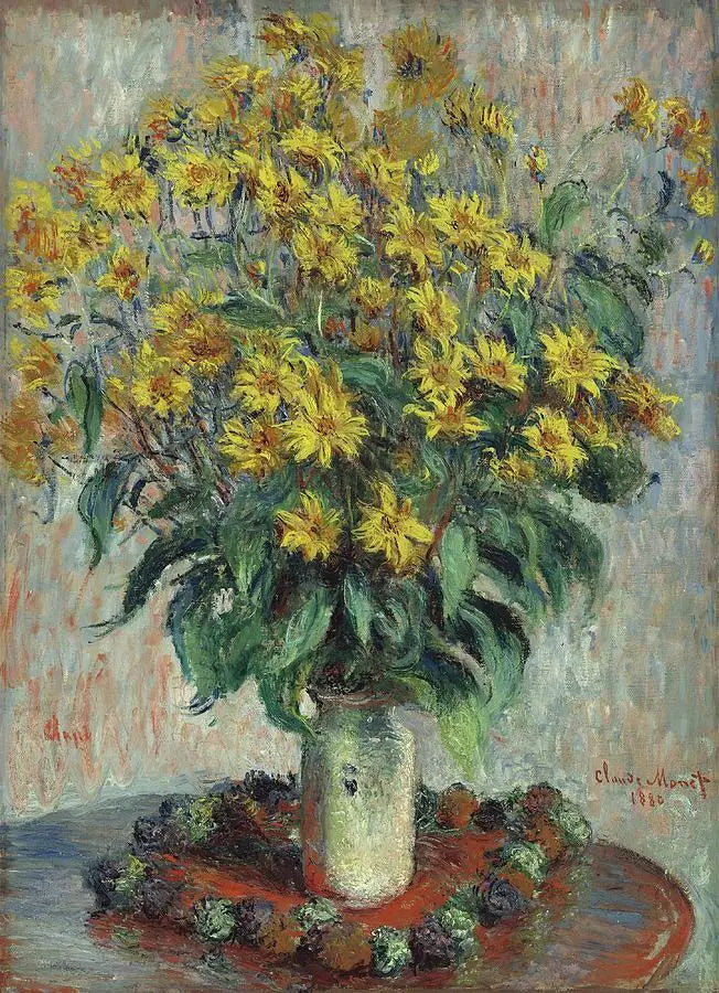 톱니해바라기 꽃 - Claude Monet