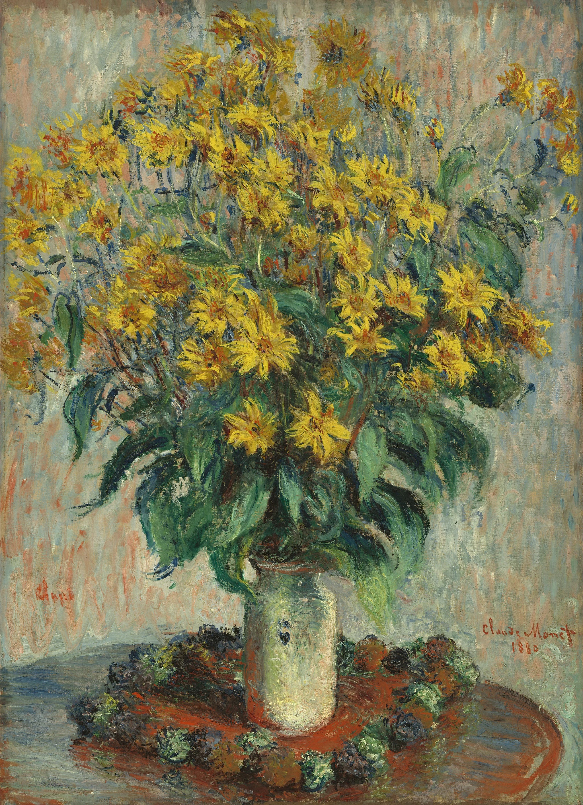 Fleurs de topinambour W629 par Claude Monet, National Gallery of Art