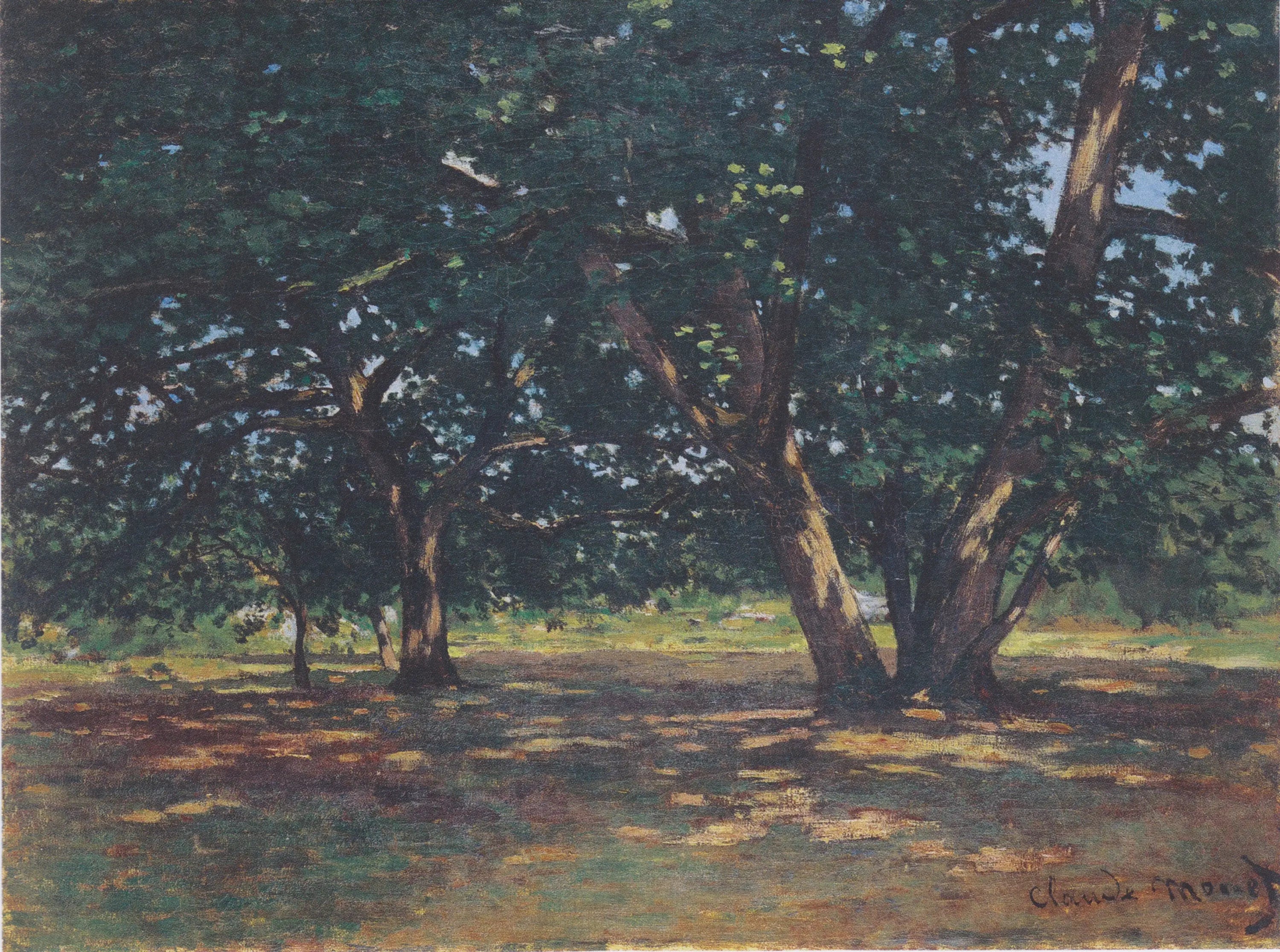 Reproduction du tableau « Forêt de Fontainebleau - Claude Monet » par Alpha Reproduction en peinture à l’huile