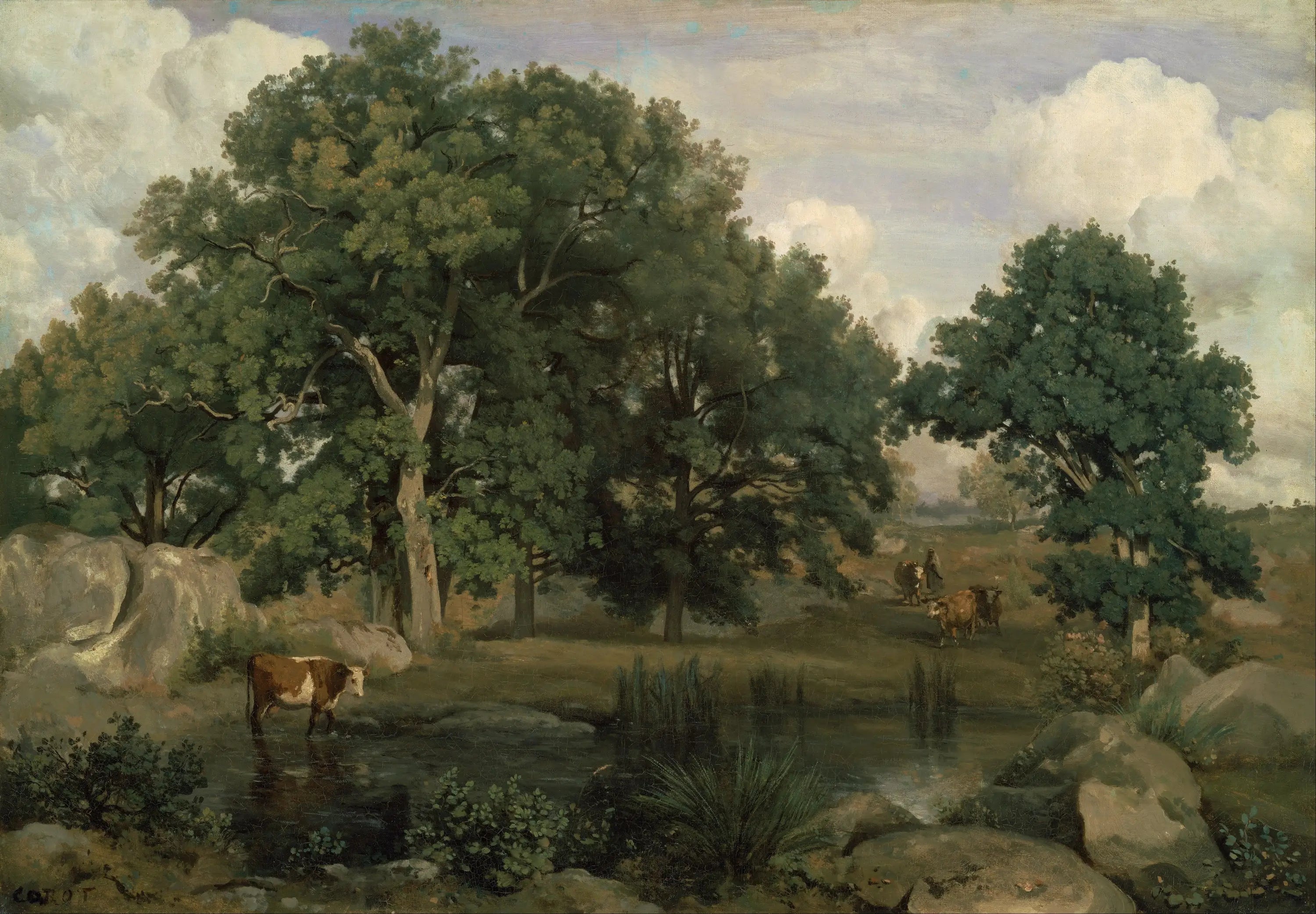 Forêt de Fontainebleau - Jean-Baptiste Camille Corot - Alpha Reproduction