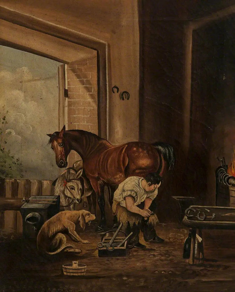 대장장이와 대장간 - 에드윈 헨리 랜드시어

Source:
Forgeron et forge - Edwin Henry Landseer