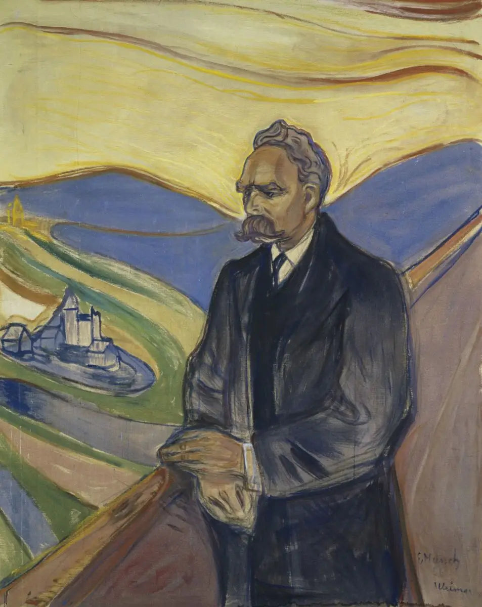 Reproduction du tableau « Frédéric Nietzsche - Edvard Munch » par Alpha Reproduction en peinture à l’huile