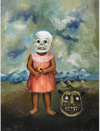 Fillette au masque mortuaire II - Frida Kahlo