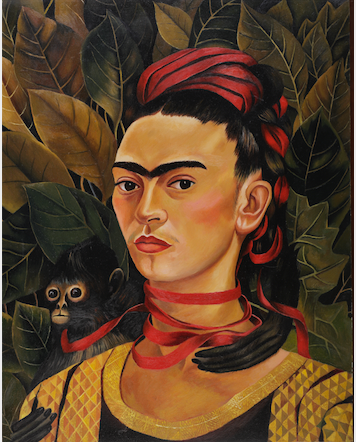Autoportrait avec un singe (1940) — Frida Kahlo, 1940