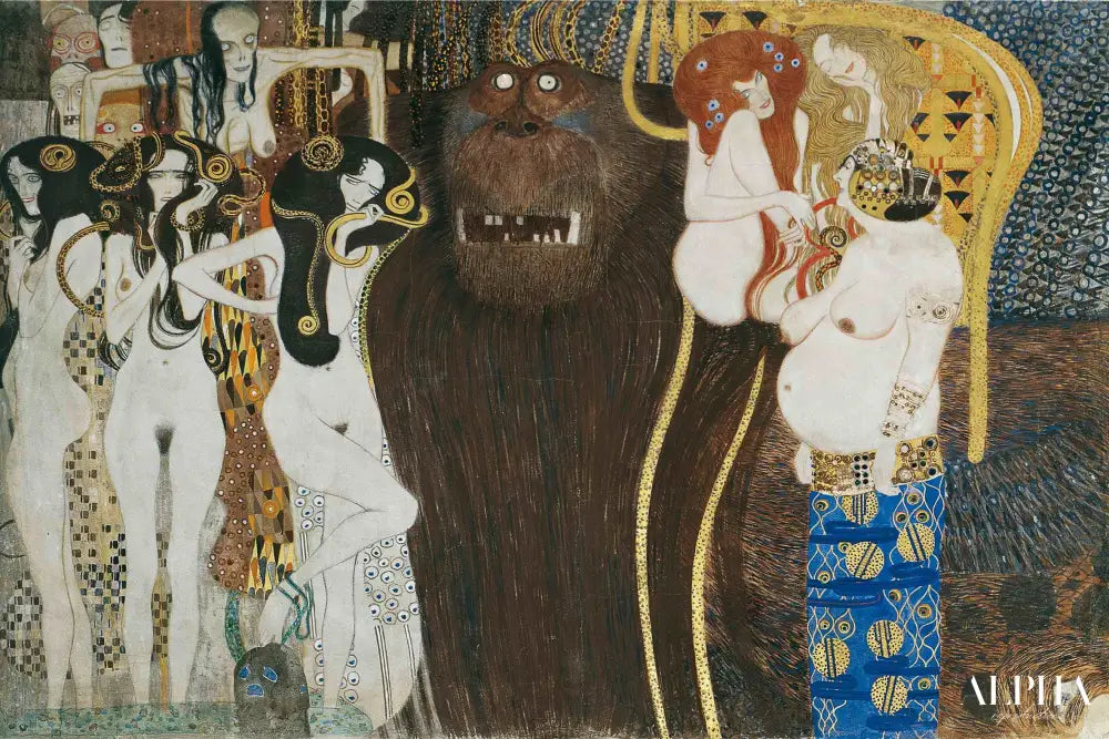 Frise Beethoven - Gustav Klimt - Reproductions de tableaux et peintures haut de gamme