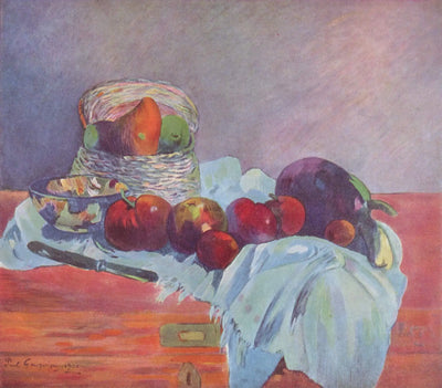 Reproduction du tableau « Fruits et couteau - Paul Gauguin » par Alpha Reproduction en peinture à l’huile