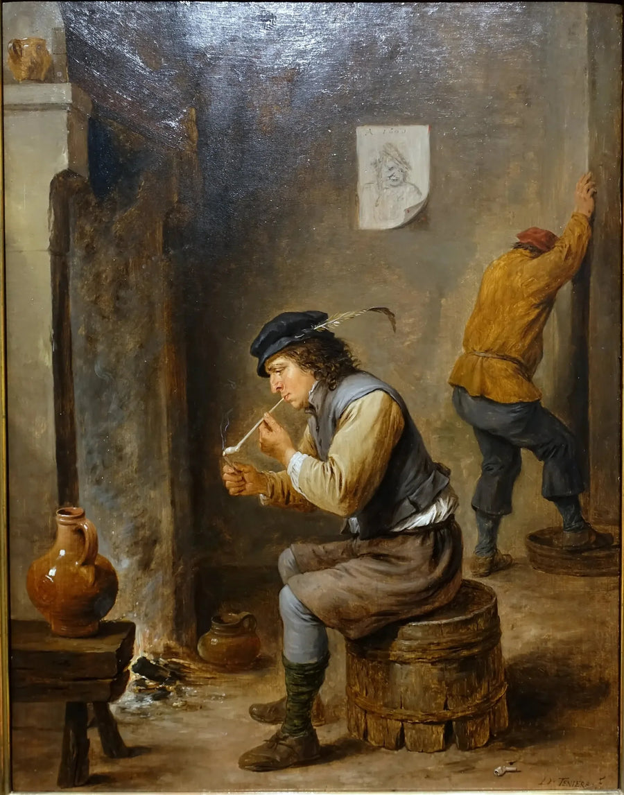 벽난로 근처의 흡연자 - 데이비드 테니어스 더 쥬네

Source:
Fumeur près d'un foyer - David Teniers le Jeune