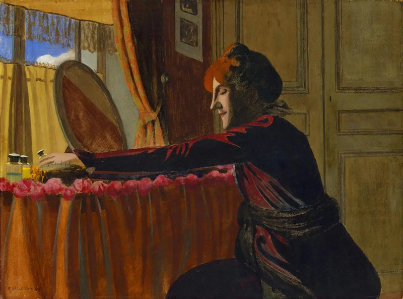 가브리엘 바롯톤이 화장대에 앉아 있는 모습 - 펠릭스 바롯톤

Source:
Gabrielle Vallotton à sa table de toilette - Félix Vallotton