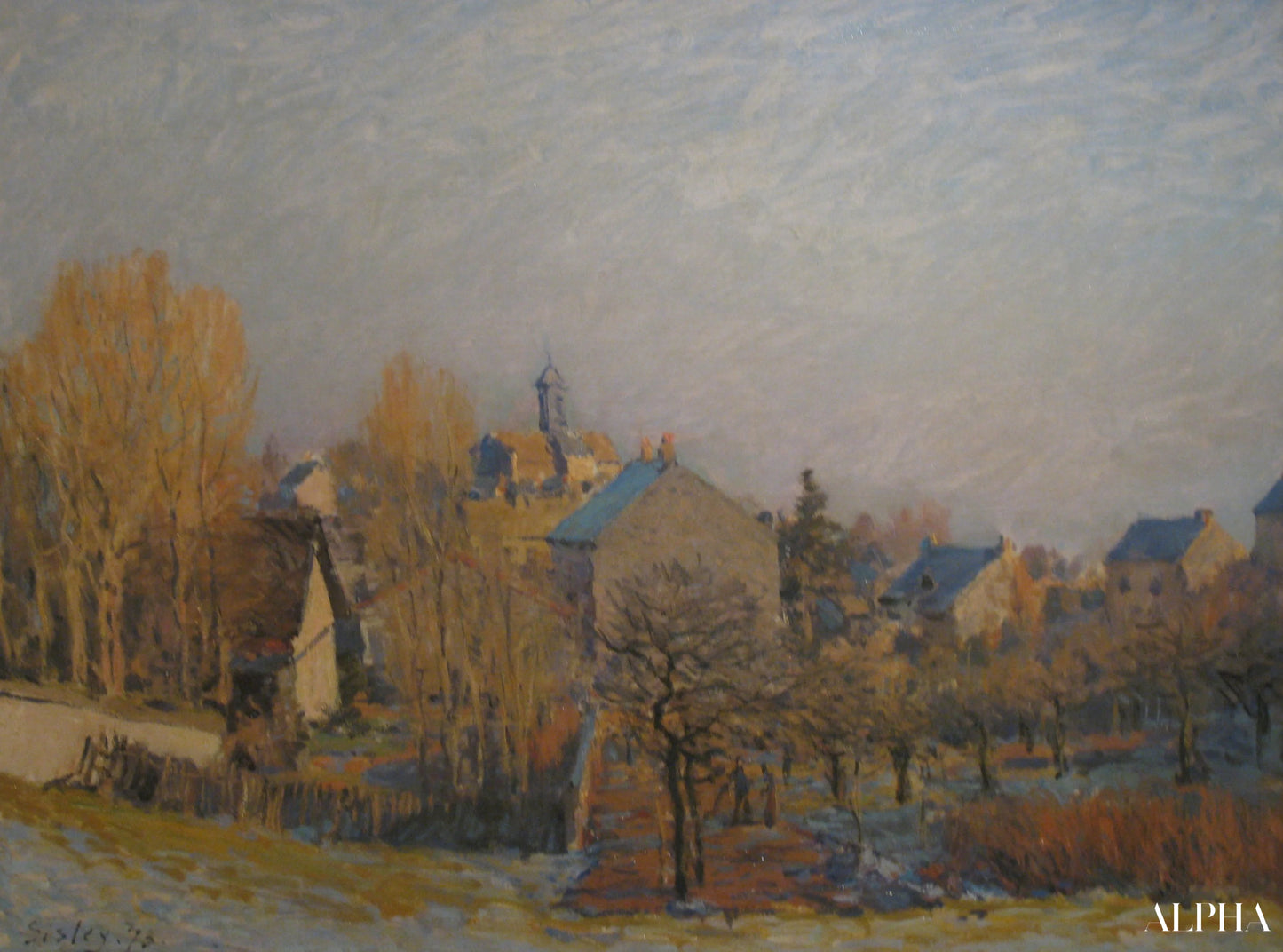 Gel à Louveciennes - Alfred Sisley - Reproductions de tableaux et peintures haut de gamme