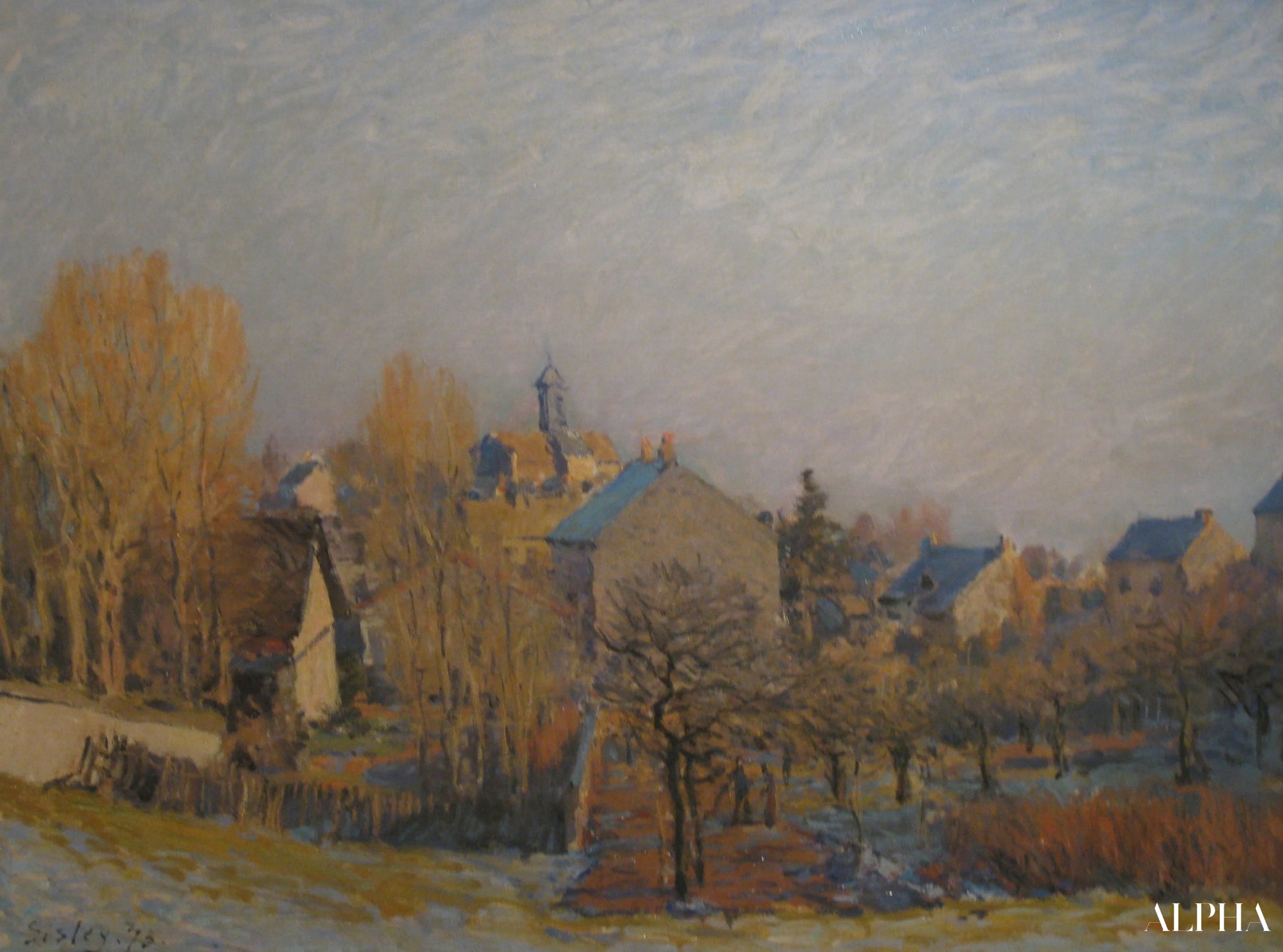 Gel à Louveciennes - Alfred Sisley - Reproductions de tableaux et peintures haut de gamme