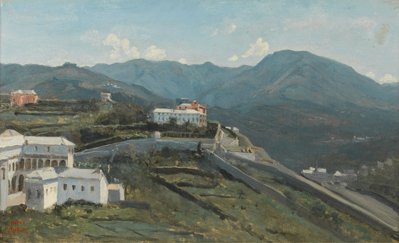 제네바. 도시와 아펜니노 산맥의 한 조각 - 장 바티스트 카밀 코로