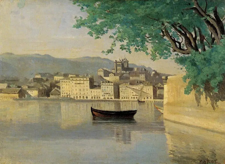 Genève vue d’une partie de la ville - Jean-Baptiste Camille Corot - Alpha Reproduction
